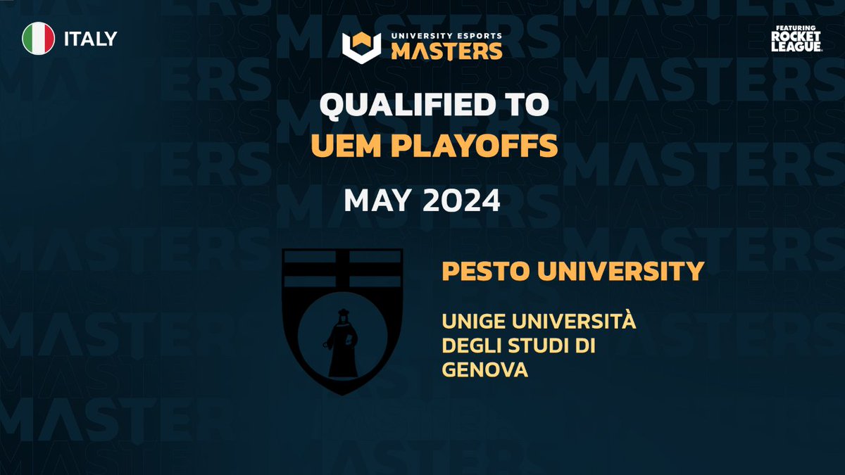 1️⃣ 🇮🇹 Pesto University  ⬇️ @UniGenova 🎓 With an stuning performance, the Italian team earned the qualification @uniesportsit ! 🇮🇹 ♦️@arjurl  ♦️@dead_monster_ ♦️@Hyderrrrrrr ♦️@Barist_RL ♦️'Shuffleverse'