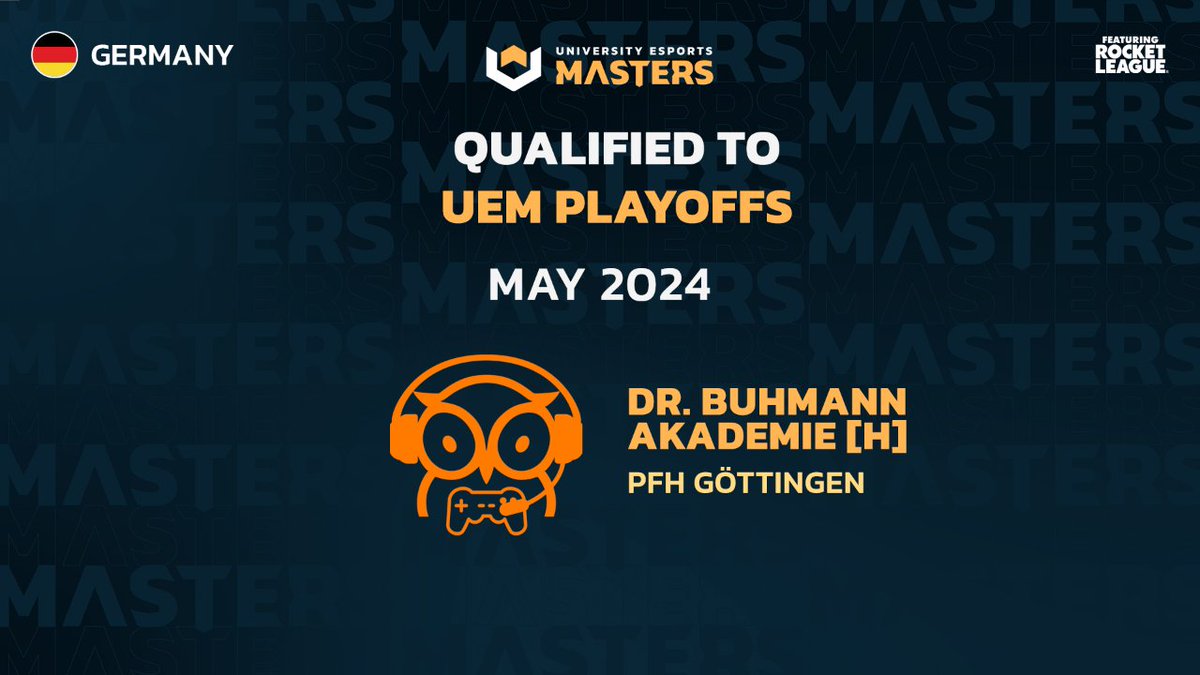 @UniGenova @UniEsportsIT @arjurl @dead_monster_ @Hyderrrrrrr @Barist_RL @LeidenU @StudentLeagueNL @EsportsRoe @NoNameStat @MonkiAero @rizuun 4️⃣ 🇩🇪 DrBuhmann Akademie H ⬇️ @DrBuhmann @HNVR_EsportsRL 📚 The former UEM23 RL Champions are here to achieve the back to back @UniEsportsDE  🇩🇪 ♦️ @ZeddoRL  ♦️ @FabsoRL  ♦️ @pzy_rl