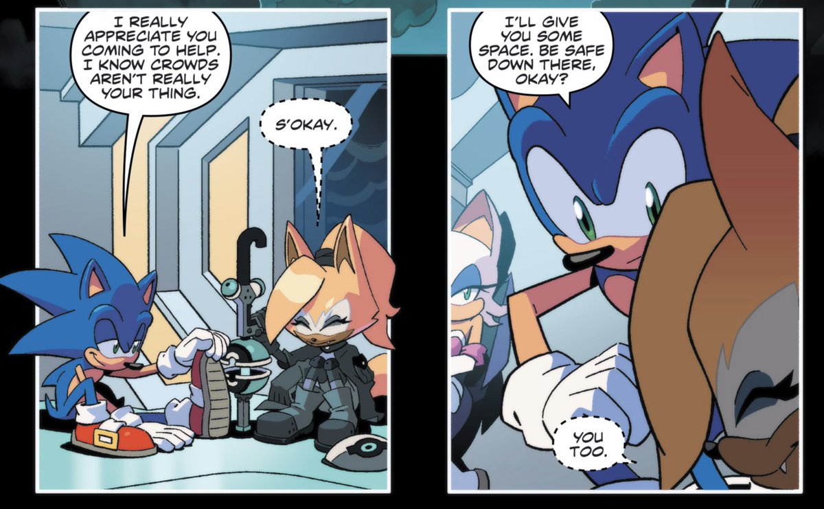 I’ve always liked this interaction between Sonic and Whisper :)

#IDWSonic #SonicTheHedgehog #WhisperTheWolf