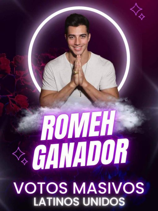 SilaBlack1's tweet photo. Hoy a partir de la gala, a seguir votando por Romeh con todo. Él tiene que llegar a la final y llevarse el maletín. 

#LCDLF4 #RomehGanador https://t.co/Lgkfw7gk08