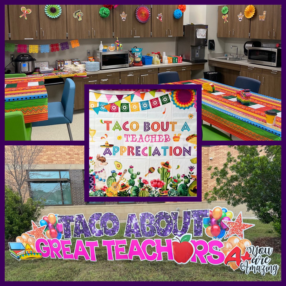 Our teachers are the absolute best! We love to show them just how much we appreciate their support, patience and love for our kiddos. #AceBlueJays #TeacherAppreciationWeek #TacoBoutOurTeachers