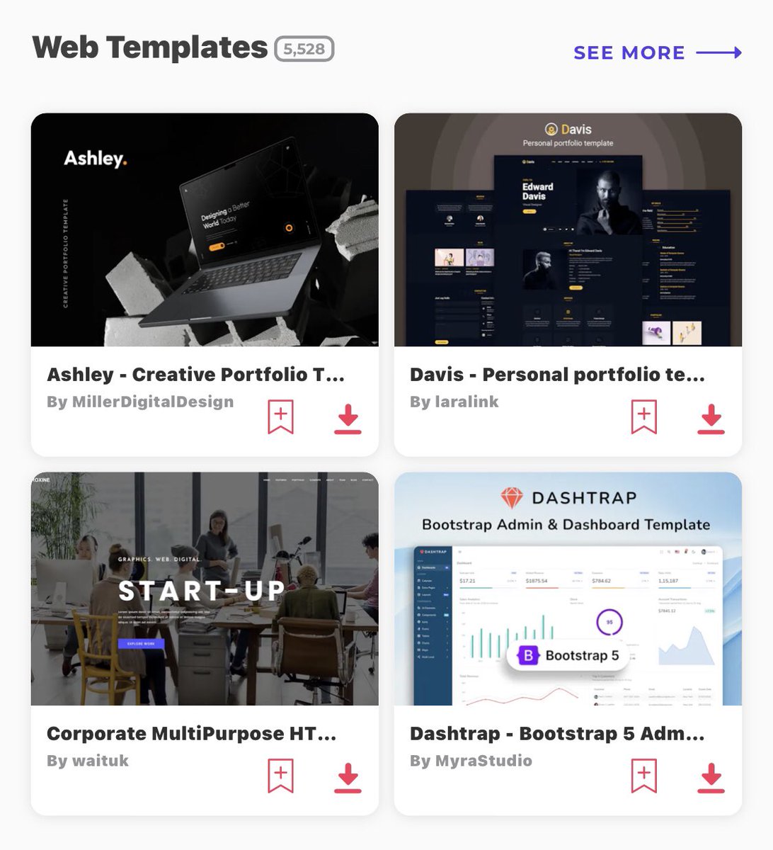 Browse the fully customizable 5,574 website templates. Take a look at the entire list, you will surely find the one that fits your needs!
#website #Website #websitetemplates #webtemplate #themes #templates #wordpress 
@envato @EnvatoMarket @WordPress : 1.envato.market/PyxnjQ