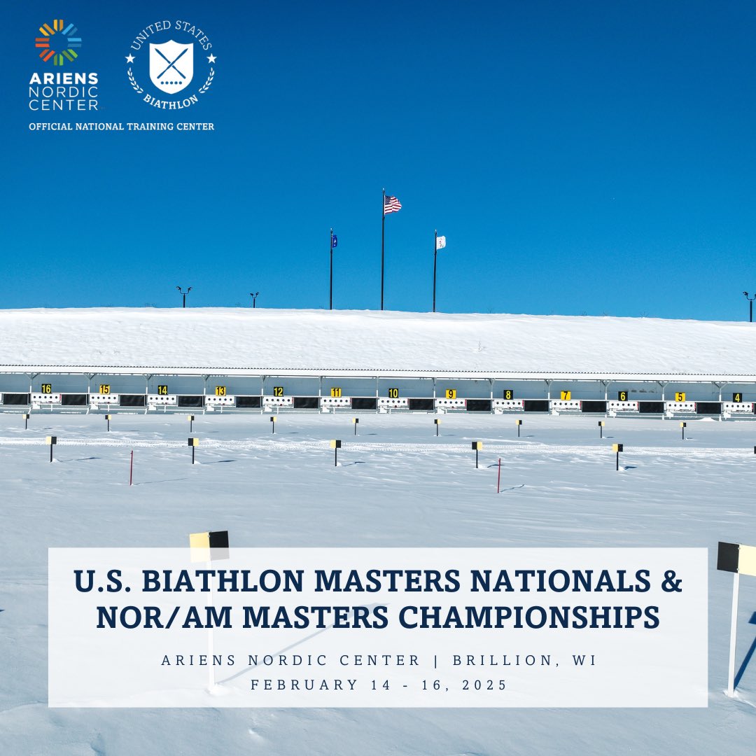 Coming Winter 2025: U.S. Biathlon Masters Nationals & NorAm Masters Championships 🥳 📅What's on the agenda? Read the full release to find out: usbiathlon.org/news/2024/may/… Visit ariensnordic.com for more information on their world-class venue & amenities!
