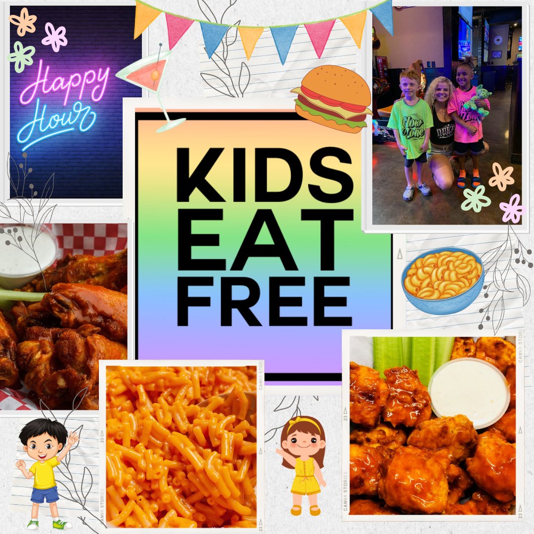 Kids Eat FREE All Day 😋With Purchase of an Adult Meal 🍻 Happy Hour 3pm - 7pm 
.
#DukesBrewhouse #KidsEatFree #Brandon #PlantCity #Lakeland #WinterHaven #NotYourTypicalWingJoint