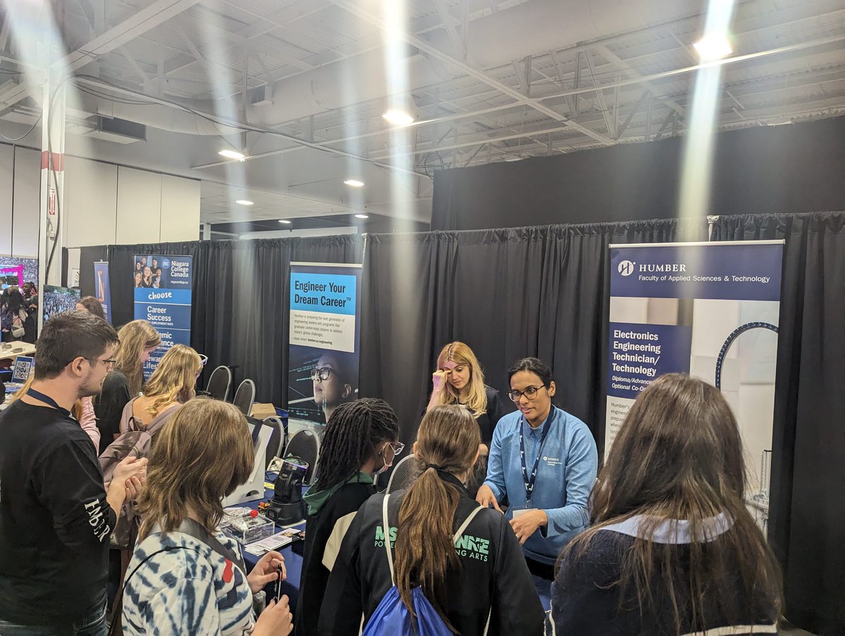 Humber College is empowering women to find exciting jobs in #skilledtrades and #engineering! Come and chat with our #HumberFAST faculty & students @skillsontario Young Women's Conference at the Toronto Congress Centre May 6-7! #SOC2024