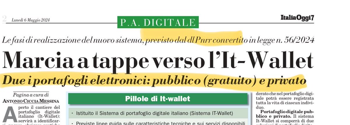 Capito che cazzo di trappola è il #PNRR? E perché la stragrande maggioranza dei fondi siamo stati COSTRETTI a spenderli in digitalizzazione?

Il digitale sarà la nostra schiavitù, le catene le stanno forgiando ADESSO.

#ItWallet sarà la pietra tombale sulle nostre libertà.…