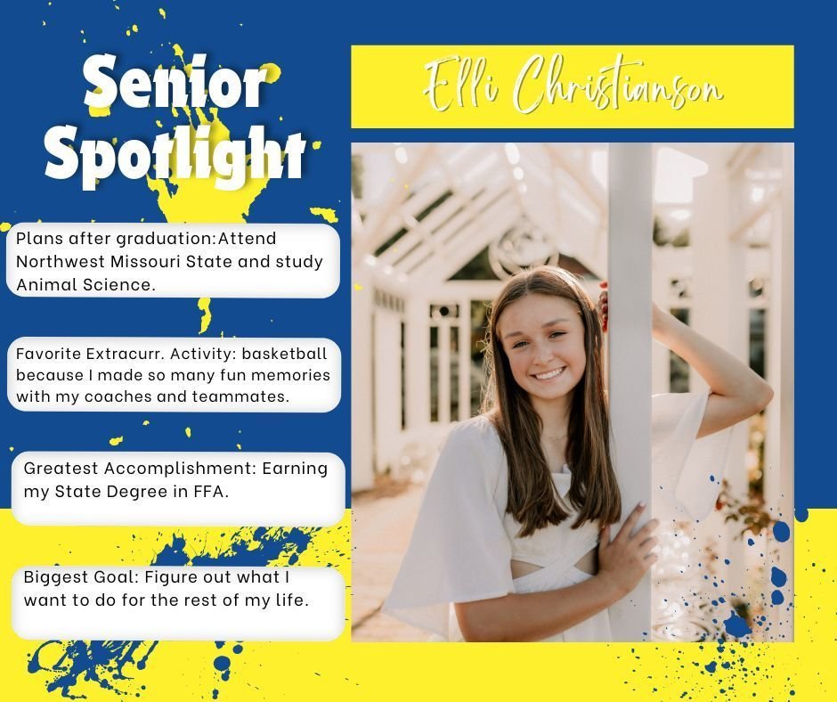 Senior Spotlight - Elli Christianson!