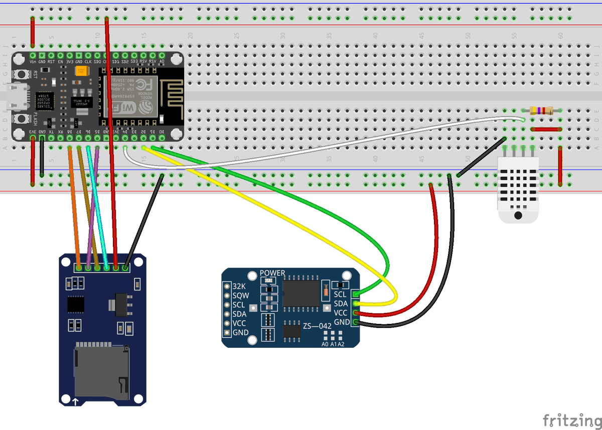 Data logger ESP8266: misurazioni di temperatura e umidità, archiviazione su SD card e accesso remoto con API REST by @techrmcom: techrm.com/it/data-logger…