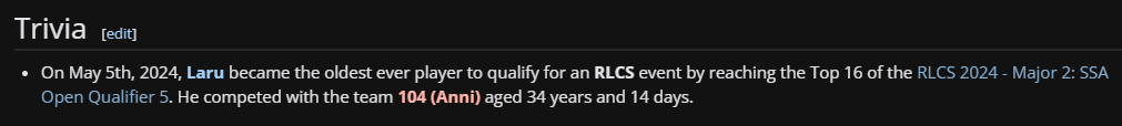 IRC_Laru's tweet image. The youngest? The fastest? The best? 
Nah, THE OLDEST! haha
#RocketLeague