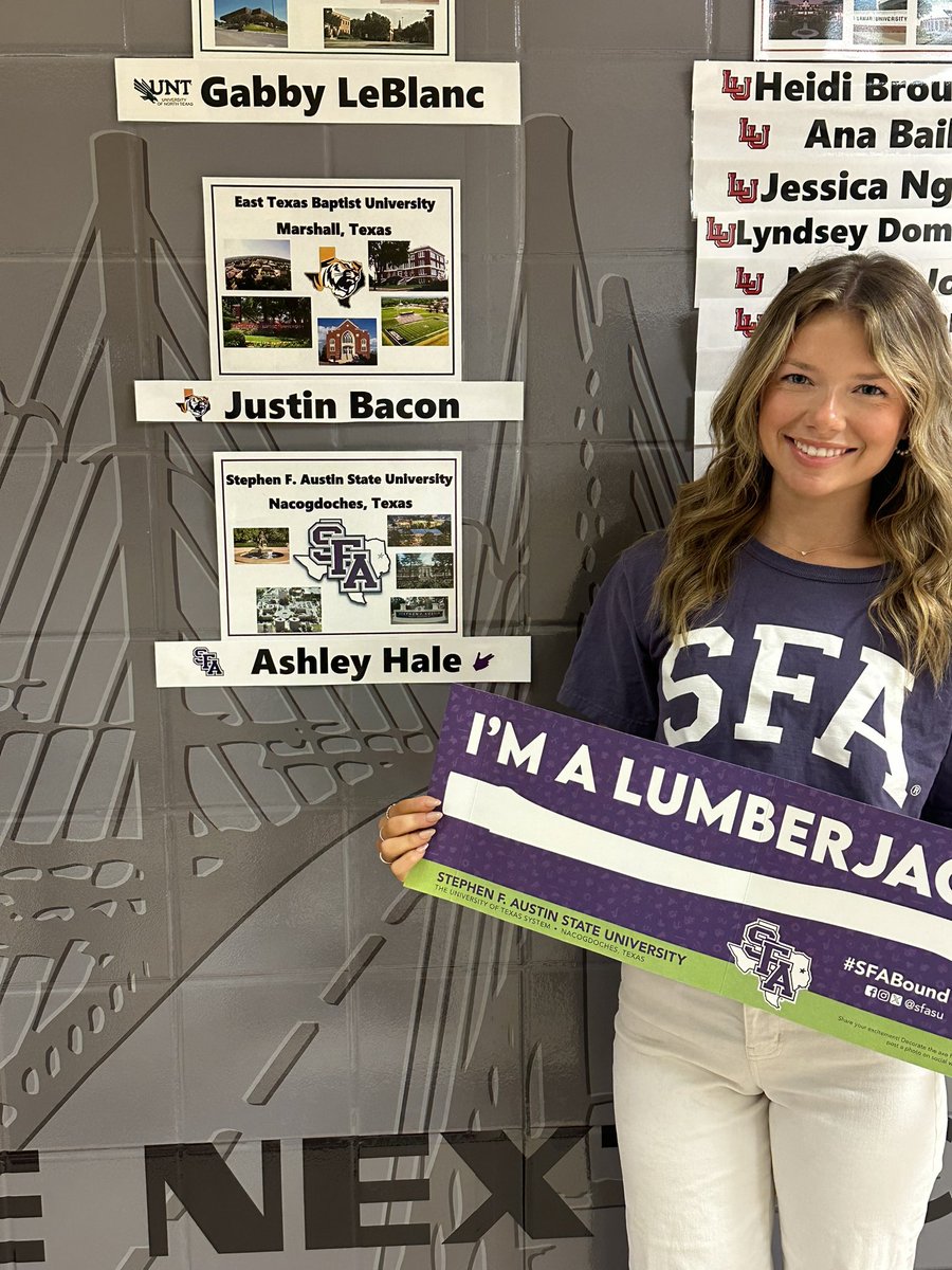 Bridge City HS (@bridgecityhs) on Twitter photo Ashley Hale is on the move🎉 <a href="/SFASU/">Stephen F. Austin State University</a> here she comes‼️
#CARDINALPROUD Ashley Hale is on the move🎉 <a href="/SFASU/">Stephen F. Austin State University</a> here she comes‼️
#CARDINALPROUD