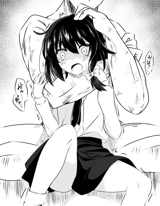 宇佐見蓮子にチョークスリーパーしてる 