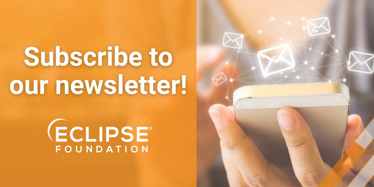 Our newsletter provides access to original articles, information on #opensource projects, and the latest news from the #EclipseFdn community. Join the list of 220K+ developers and subscribe now! #CommunityIsKey hubs.la/Q02f5W6F0