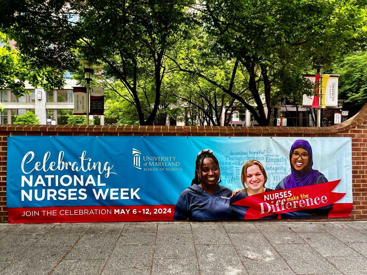 Happy National Nurses Week! 🎉 🙌 Nurses make the difference! Thank you for all you do! We are pleased to offer a week of activities and initiatives for all UMSON community members and UMMC nurses in celebration of #NationalNursesWeek. Learn more: nursing.umaryland.edu/news-events/ev…