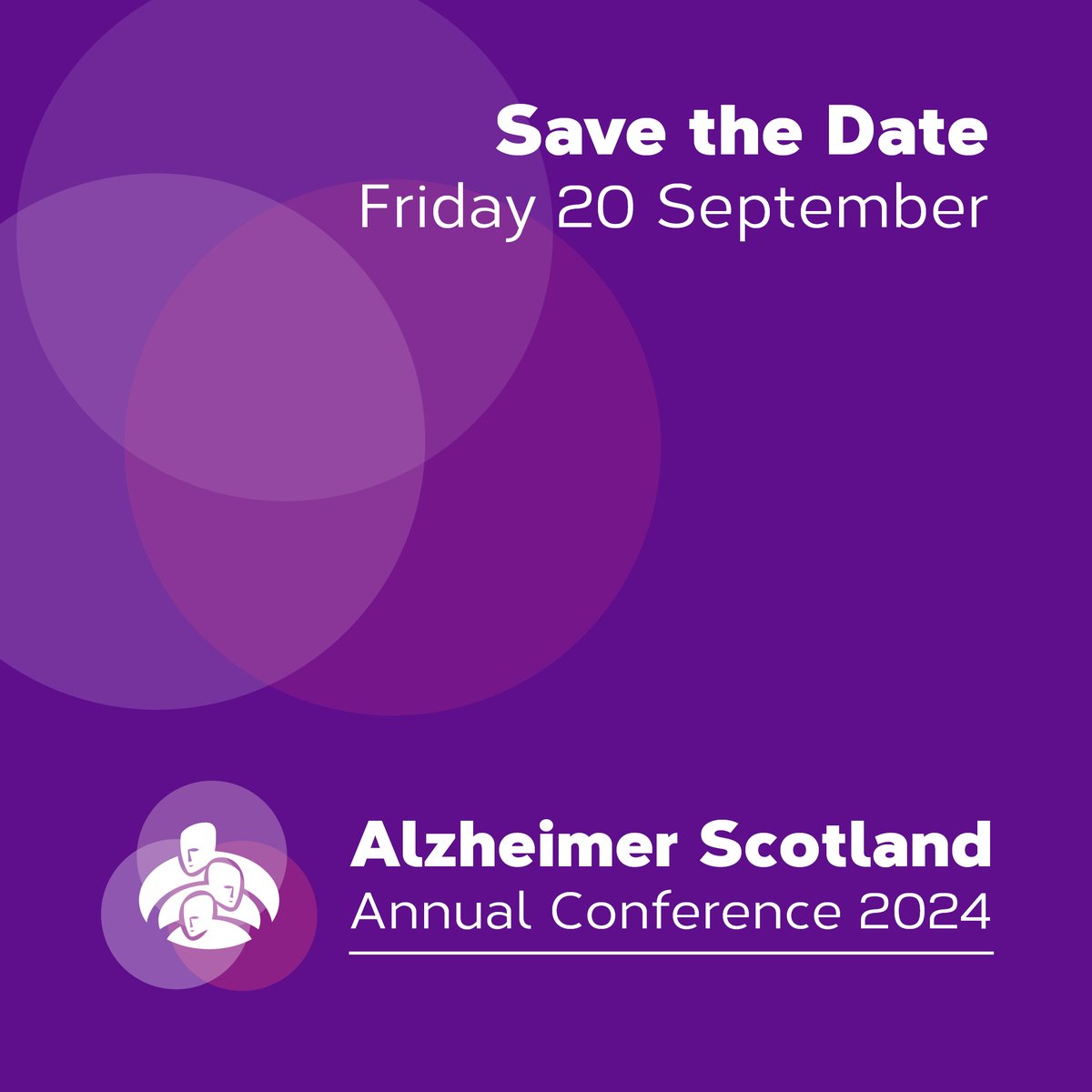 Our Annual Conference takes place on Friday 20 September at the Edinburgh International Conference Centre. Tickets and early bird rates available. Free tickets for people with dementia & their carers, email conference@alzscot.org. Book your ticket👉eventbrite.co.uk/e/alzheimer-sc…
