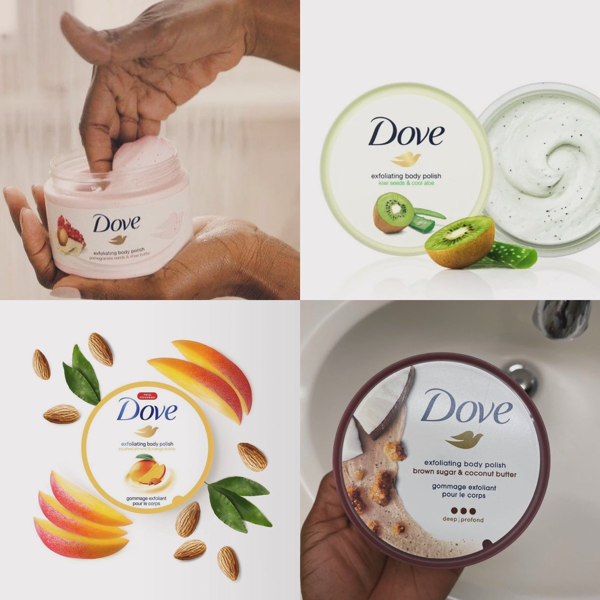 your ultimate self-care companion for smooth, radiant skin! Indulge in the luxurious experience of gentle exfoliation combined with nourishing care, leaving your skin irresistibly soft and glowing. Treat yourself to the Dove Body Scrub experience today.

🏷️65,000 UgX