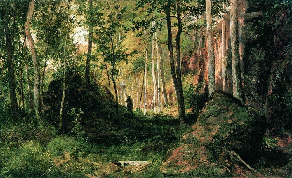 Landscape with a Hunter. Valaam Island, 1867 Get more Shishkin 🍒 linktr.ee/shishkin_artbot