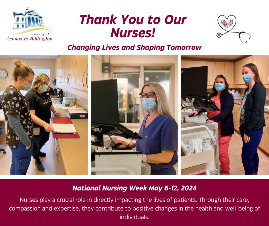 National Nursing Week May 6-12, 2024

Thank you to our amazing nursing staff at The John M. Parrott Centre!