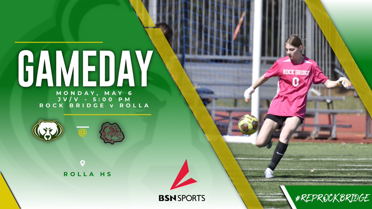 Good luck to Rock Bridge Girls Soccer as they travel to take on Rolla tonight! Go Bruins!