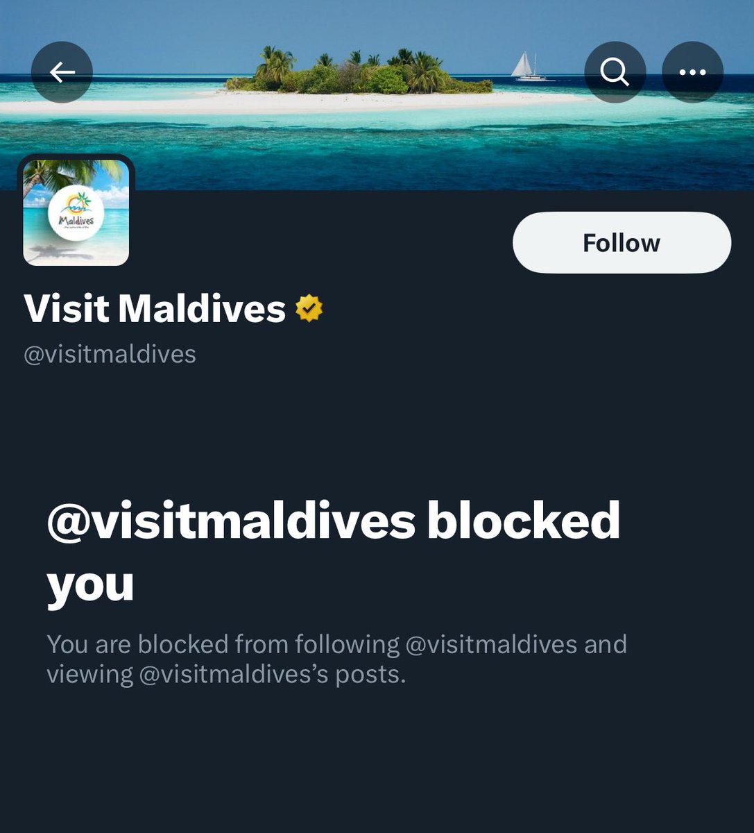 .@visitmaldives can block me all they want but it won’t change the fact that you have shitty incompetent political appointees leading the place and its chaos over there. You current lot aren’t winning anything based on YOUR efforts or lack thereof.