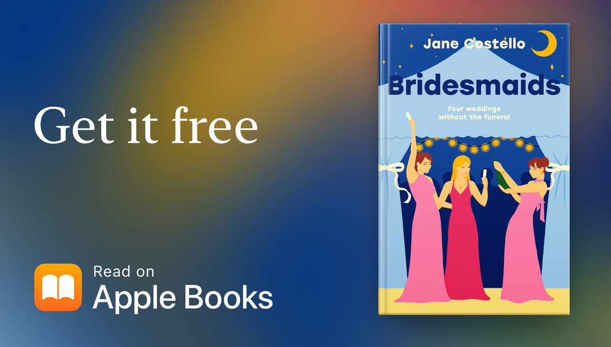Evie has never been in love and doubts she ever will be, that is until she meets Jack. Who can’t possibly be as good as he seems, can he? #Bridesmaids by @JaneCostello is @AppleBooks Free Book of the Week! Get it now! apple.co/4aOu7Tr