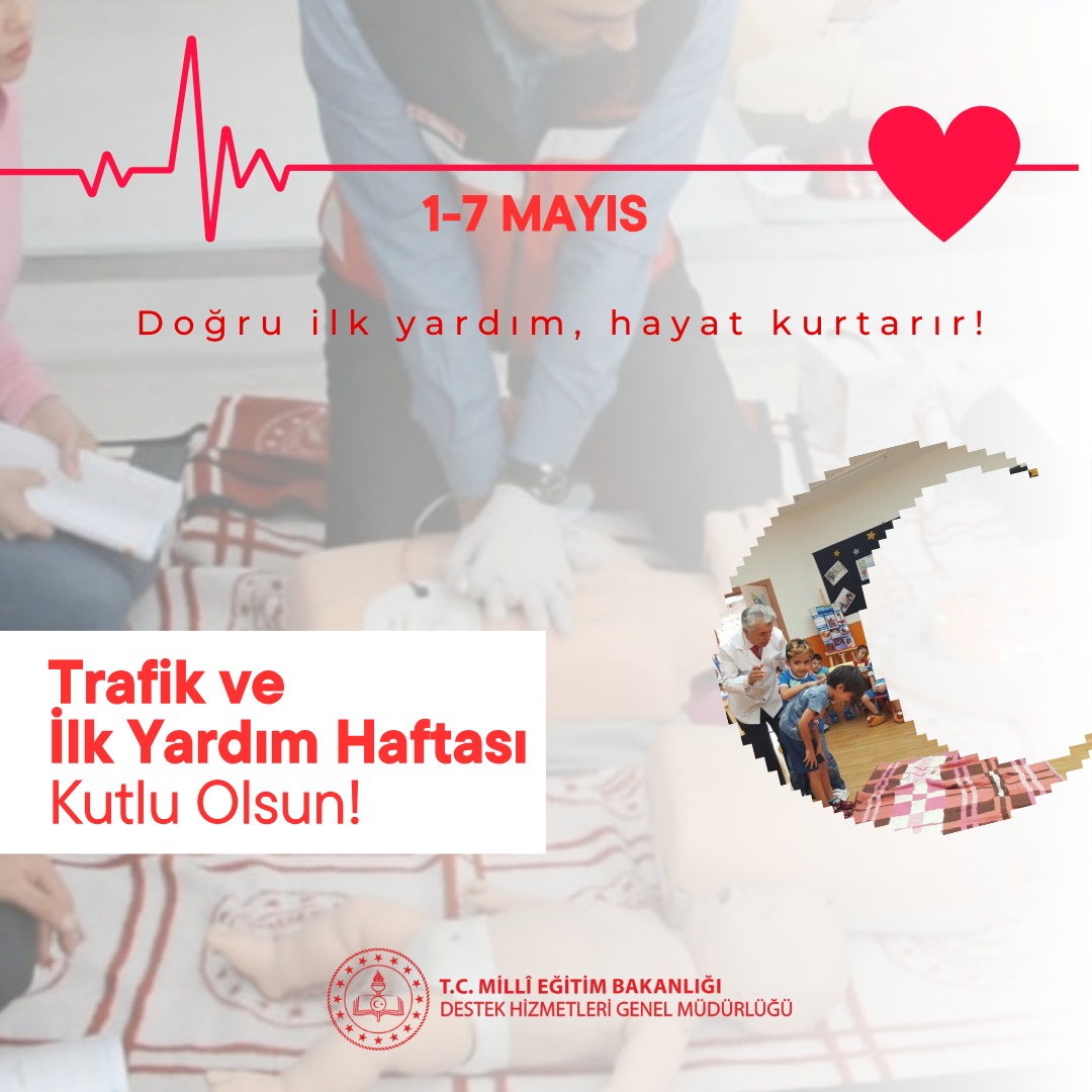 Dünyada her yıl 1 milyonu aşkın kişi trafik kazalarında hayatını kaybediyor. Çocuklarımızın küçük yaşlarda hayata güvenle adım atmalarını sağlamak için trafik ve ilk yardım farkındalığı sağlamayı önemsiyoruz. 

Trafik ve İlk Yardım Haftamız Kutlu Olsun.

<a href="/Yusuf__Tekin/">Yusuf Tekin</a> <a href="/omurfatih/">Ömür Fatih Karakullukçu</a>