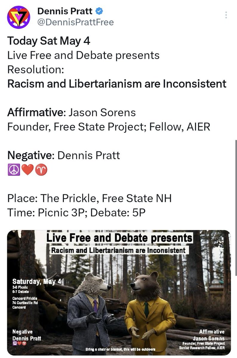 The Free State Project: we're not racist! 
Also the Free State Project: but is racism actually bad? #NHPolitics #FreeHateProject