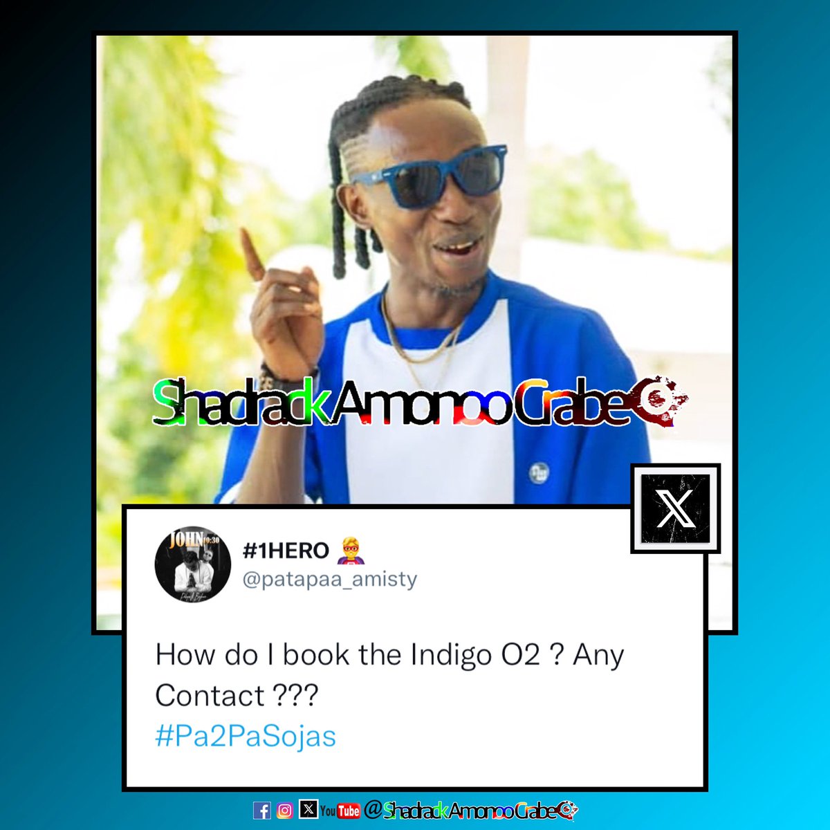 PATAPAA Want To Be The Next Ghanaian Artist To Fill The Indigo O2…

PA2PA Sojas Where Are You??
Your King About To Make History!!😬😬😬

#shadrackamonoocrabeupdates