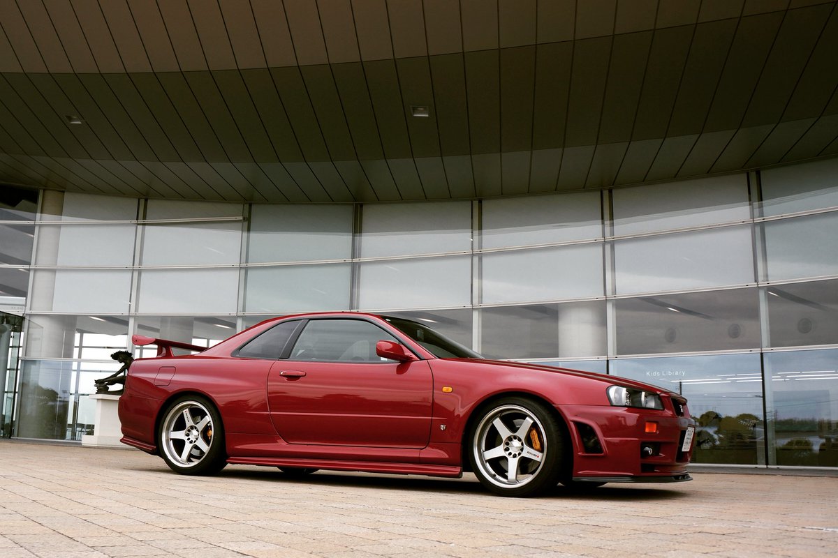 島根県立美術館前📷️ #島根県立美術館 #ニッサンスカイライン #nissanskyline #gtr #BNR34 #skyline #RB26dett