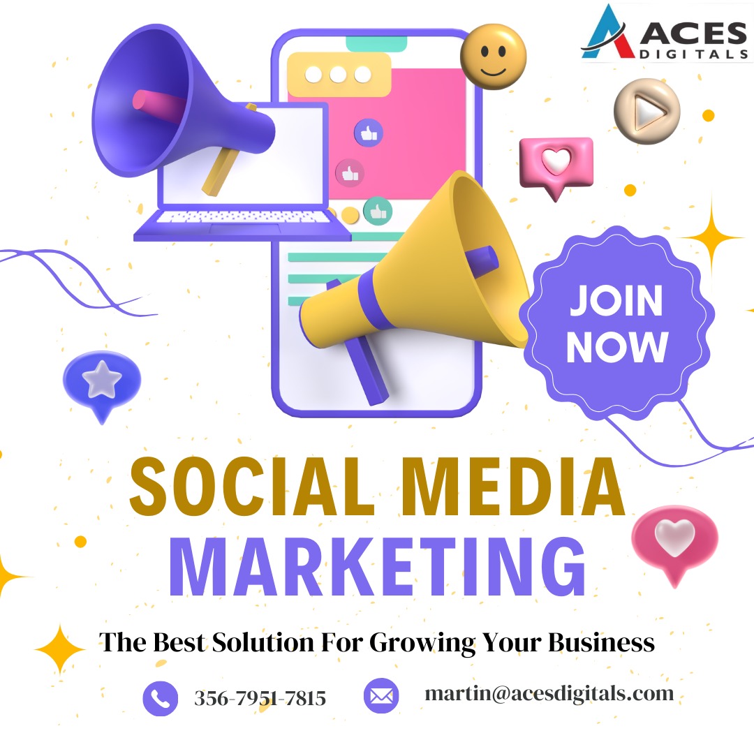 Don't underestimate the power of social media marketing!  We can help you create engaging content and build a strong online presence.#DigitalMarketingAgency #GrowWithAcesDigitals #MarketingStrategy #GetDigitalResults #OnlineSuccess #ContentCreation #SocialMediaContent