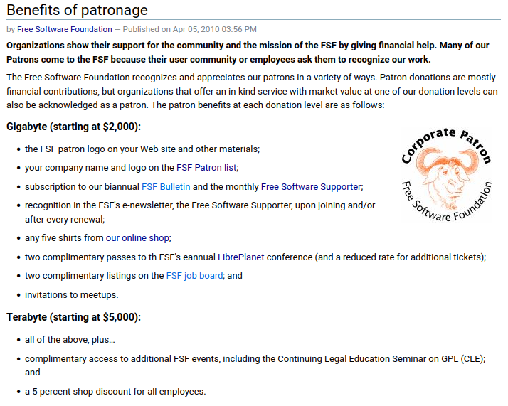 Support the FSF by becoming a patron! See all the tiers and benefits at: u.fsf.org/3u2