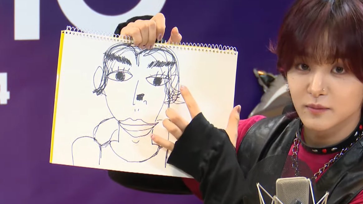 swlovezone's tweet photo. sunwoo and jihoon’s drawing of each other ????? 😭😭😭 modern day picassos okay…. https://t.co/vnCwwvTpcf