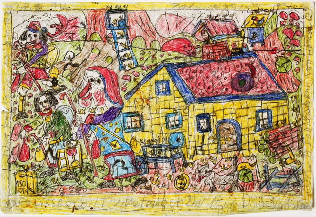 At the Petrusheim nursing home near the Dutch border, the care staff mentioned Theodor Wagemann dismissively as someone who painted 'dreadful stuff: Hitler and popes!' Discover his art and story in #RawVision 44 rawvision.com/products/issue… #outsiderart #artbrut #rawart #arttherapy