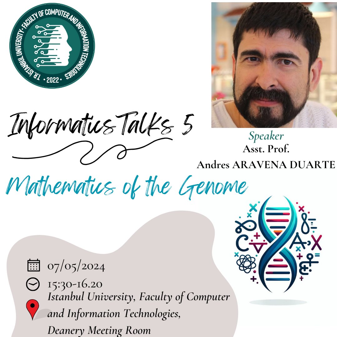 Join our talk on key bioinformatics challenges and the computational tools used to tackle them.🧬💻Dr.Andrés Aravena Duarte will discuss his work on microbial ecology,ancient DNA,and more.The presentation will be in English.Dive into the revolutionary changes in molecular biology