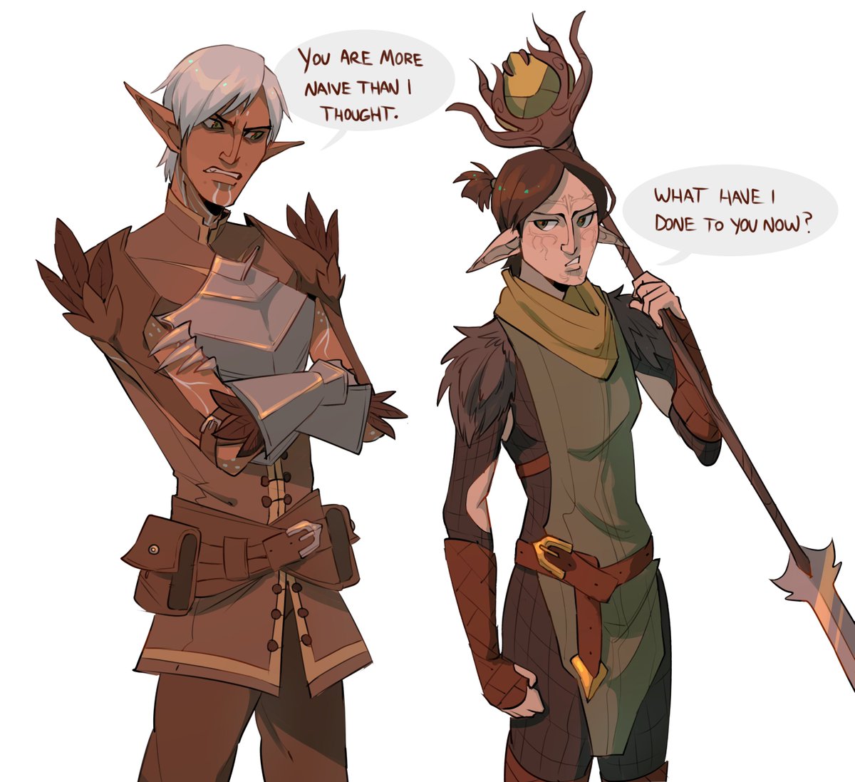 love how done she is with him #DragonAge