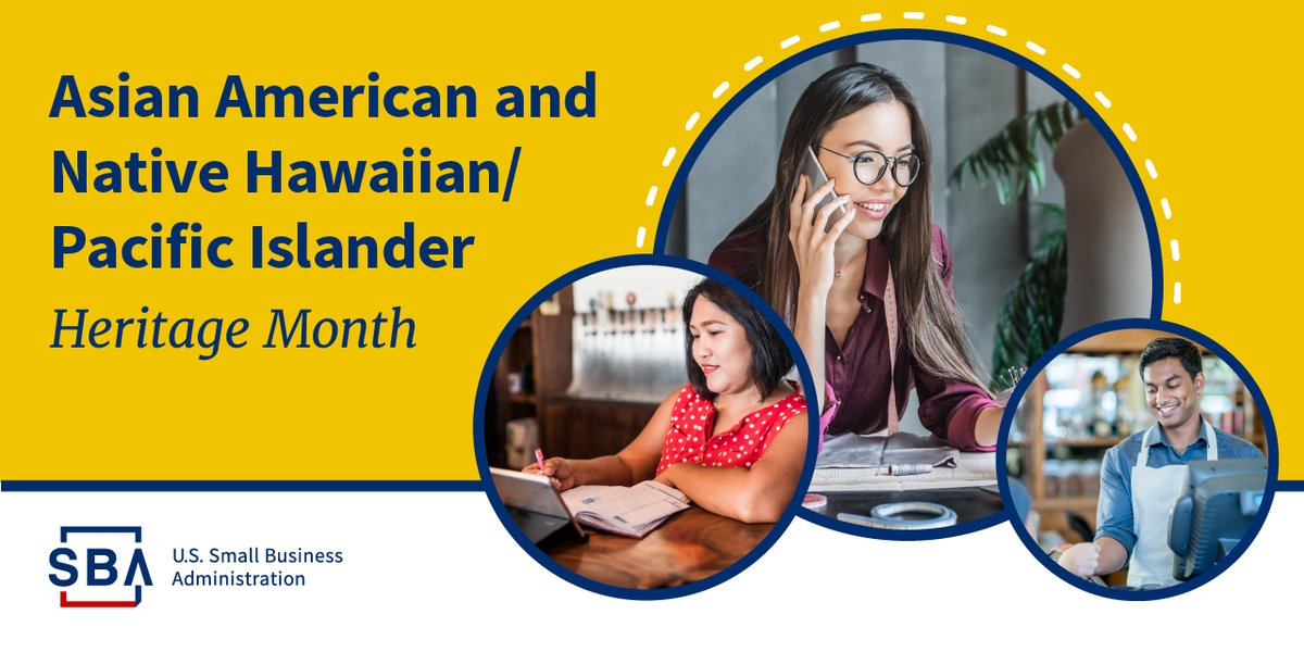 🎉 Happy Asian American, Native Hawaiian and Pacific Islander Heritage Month! #DidYouKnow? There are nearly 3 million AANHPI-owned businesses across America. Learn about resources to help AANHPI entrepreneurs start and grow businesses: sba.gov/about-sba/orga… #AANHPIMonth