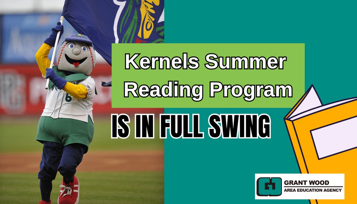 Grant Wood AEA is proud to partner with the Cedar Rapids Kernels for the Summer Reading Program! The program is already in full swing. Here are a few ways to make reading easy and fun this summer!
gwaea.org/2024/05/03/avo…
.
#IAedChat #SummerReading