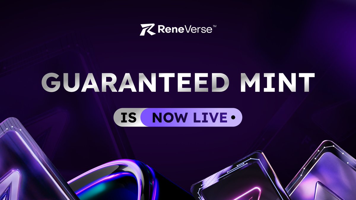 Are you ready to go #BeyondBorders? 🚀 🗝️ The ReneVerse Founder's Key - GUARANTEED Mint is NOW LIVE! 🔥 Time: 1PM UTC - 2PM UTC (9AM EDT - 10AM EDT) Duration: 1 Hour 🎴 Mint Site: reneverse.io/nft-drop ⛵️ OpenSea: opensea.io/collection/ren…