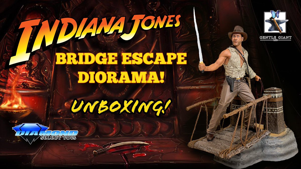 Unboxing The Indiana Jones Temple Of Doom Bridge Escape PVC Collectible Diorama! youtu.be/BtEepsY21_o

#indianajones #actionfigure #diorama #gentlegiant #diamondselecttoys #toys #raidersofthelostark #bridge #escape #collectible
