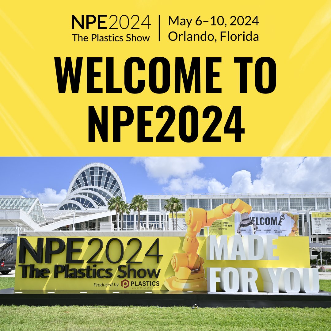 After six years, NPE is officially BACK! 💥 We’re ecstatic to bring the industry together once more and show off the latest plastics solutions from 2,000+ exhibitors. Don't miss a beat! Follow along all week for the latest innovations from the NPE show floor.