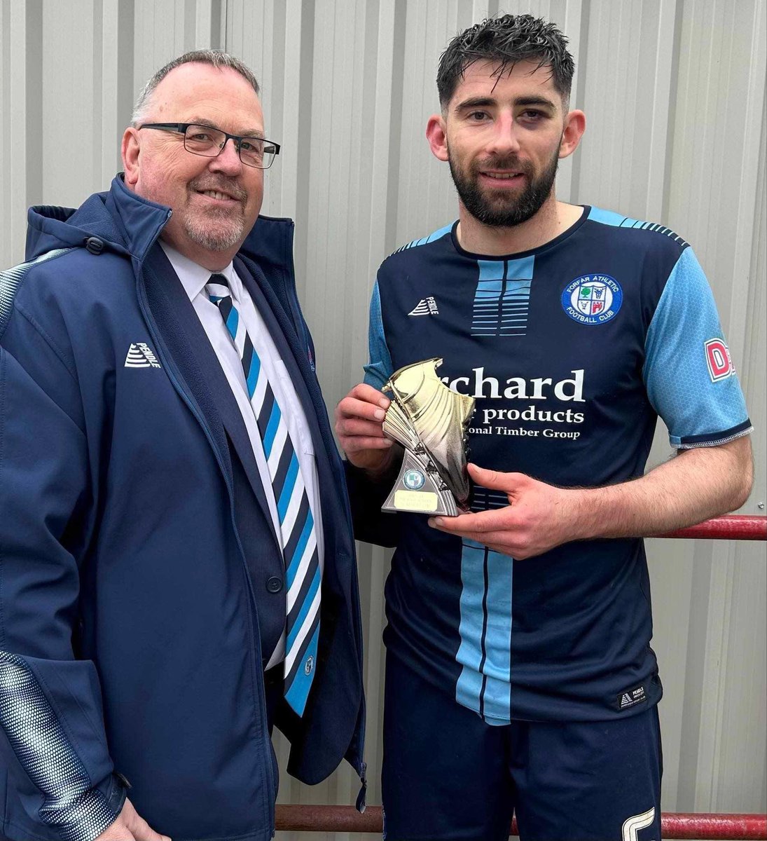 Stuart Morrison completed a clean sweep of awards as he was presented with the top goalscorer trophy following our final league game. The centre back ends the season with an impressive return of 10 goals.