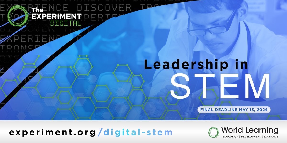 ⏰ Last call for The Experiment Digital! The Experiment Digital is a virtual exchange program that connects high school students around the world using digital platforms. Apply before May 13 at: ow.ly/AfP450Qu7ai #VirtualExchange #STEM #ExperimentDigital