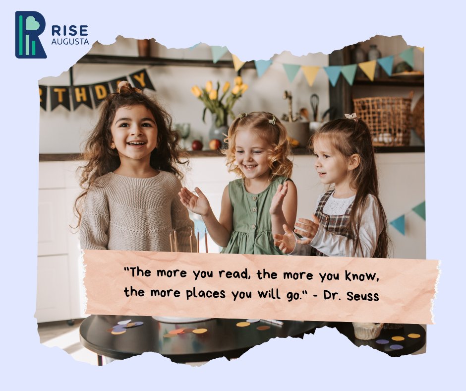 'The more you read, the more you know, the more places you will go.' - Dr. Seuss

#RISEAugusta #Reading #literacy #compassion #readingisfun #themoreyouknow #changingtheworld #onebookatatime #bethechange