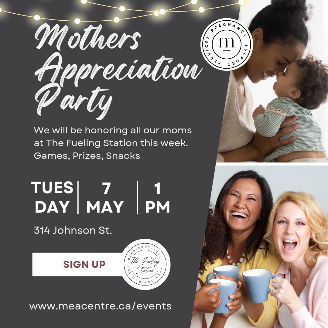 This week at The Fueling Station we will be celebrating all of our moms with a party. There will be games, prizes, snacks and lots of fun! 

Join us Tuesday at 1pm at 314 Johnson St. 

#momgroup
#perinatalsupport
#ygk
#free