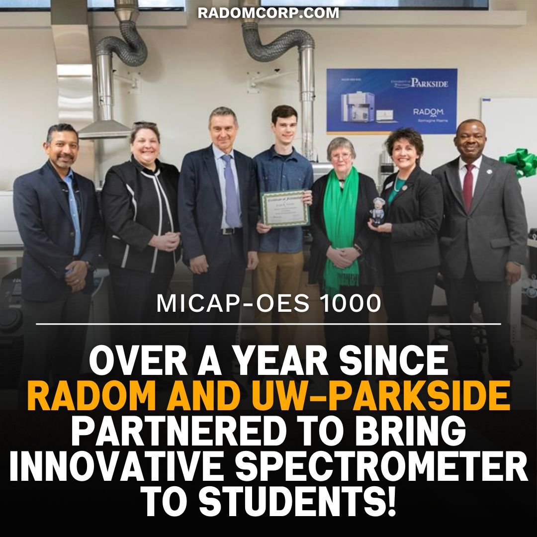 What a partnership! 💡 🙌  

UW Parkside #chemistry students have been gaining real-world research experience on the world’s smallest #ICP, & #Radom has been gaining invaluable user experience feedback. 

👉 Press release: buff.ly/3WHl1DR 

 #UWParkside #ChemistryStudents