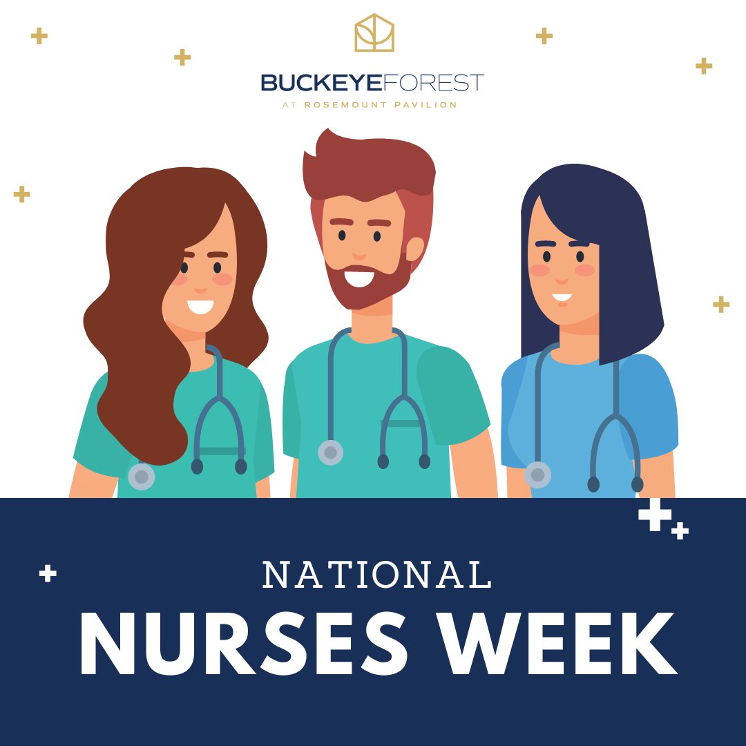 Happy National Nurses Week from Buckeye Forest at Rosemount Pavilion! We extend our heartfelt gratitude to the dedicated nurses who bring compassion and expertise to our vibrant community every day. 💙🌟

#NationalNursesWeek #HealthcareHeroes #BuckeyeForest