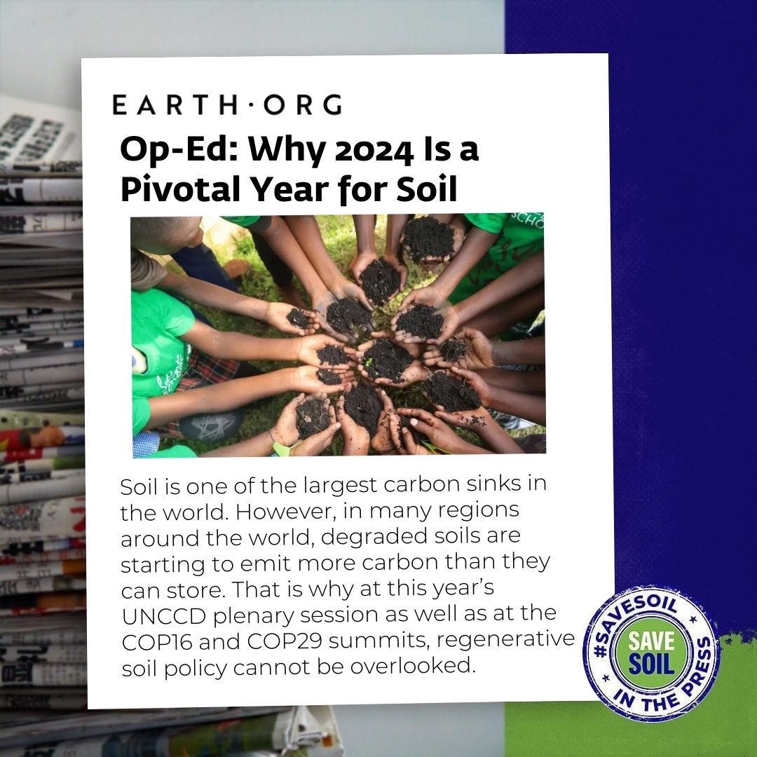This striking article at Earth.org explains how soil has a critical position in the climate conversation at three major conferences this year – the United Nations Convention to Combat Desertification Conference of the Parties to the Convention on Biological