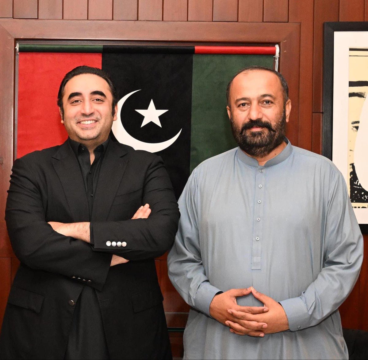 Respected @MirSohrab meet with the chairman @BBhuttoZardari today at bilawal house Karachi ❤️