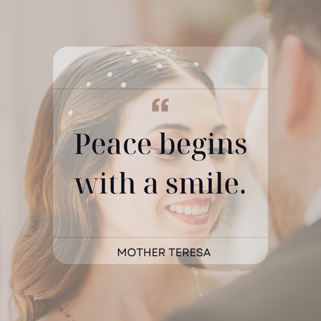 Peace begins with a smile. - Mother Teresa
#mondayloveqoute #mondayinspirations #loveinspirations #motherteresaquotes #motherteresalovequote  #weddingplannerwa  #mondaymotivation #smallbusinessowners #femaleentrepreneur #spokaneweddingplanner