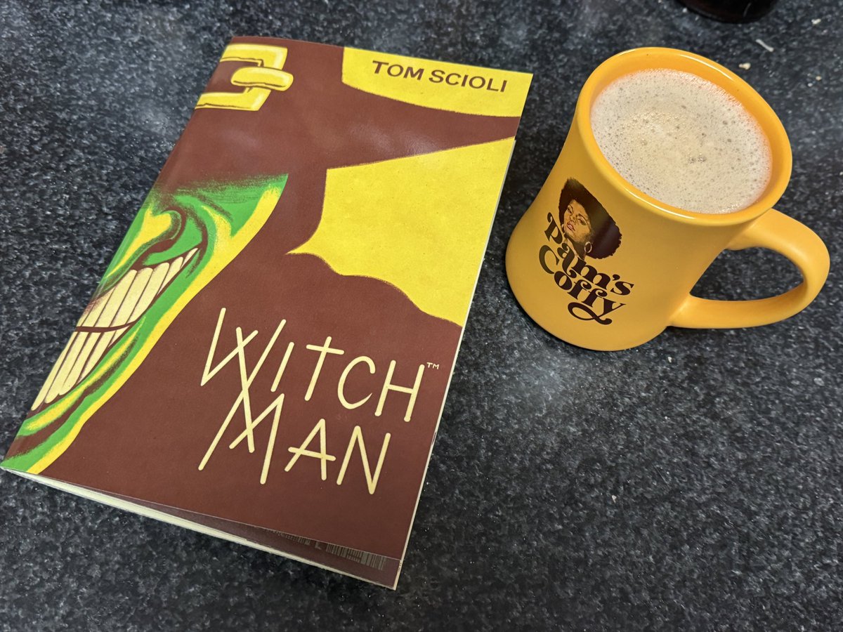 Coffee & Comics - Monday Edition. Picked up WITCH MAN from @tomscioli while #FreeComicBookDay partying at @fcfcomics on Saturday.