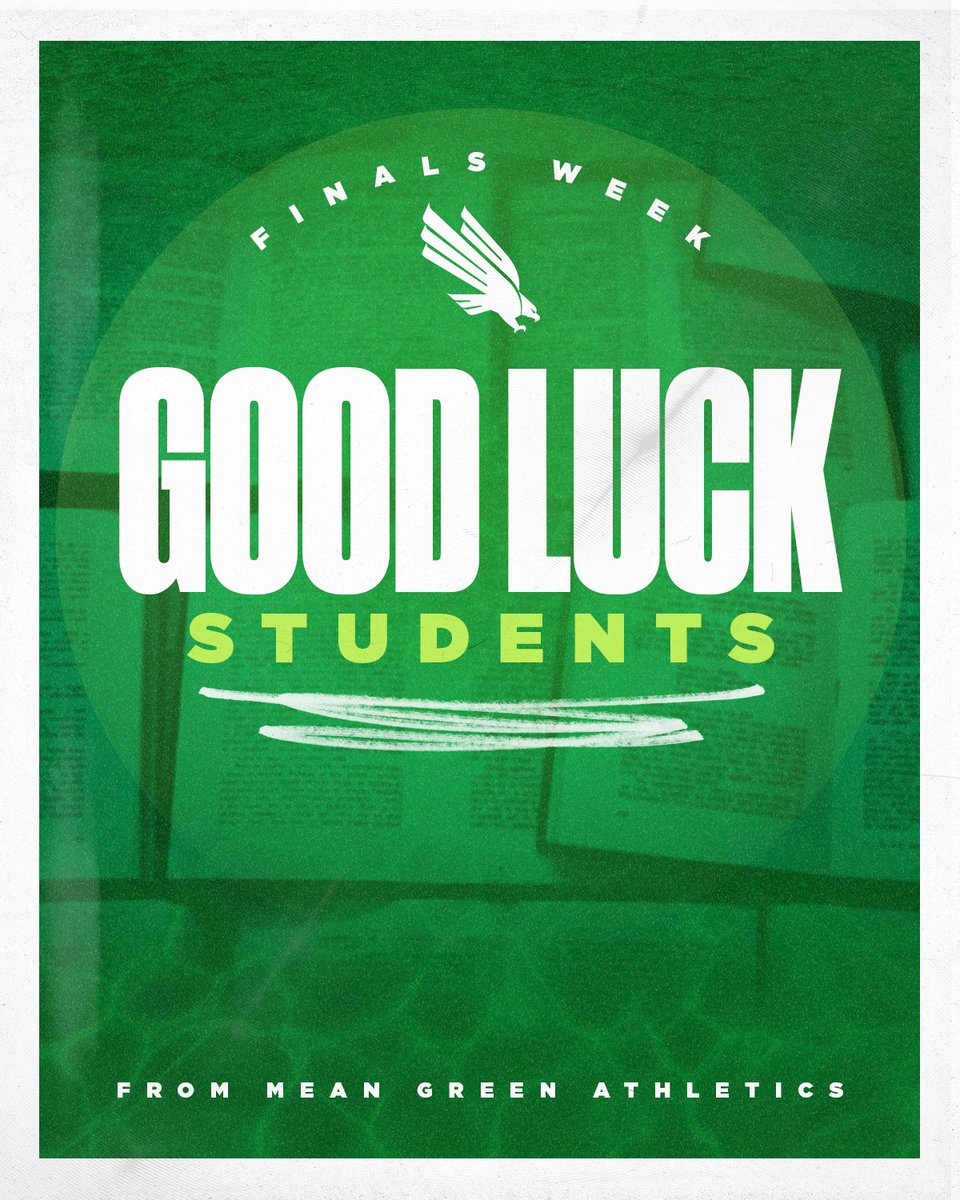 Best of luck to all of our student-athletes during Finals week! 📚 #GMG 🟢🦅